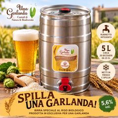 Bière de riz biologique Una Garlanda – Fût de 5 litres