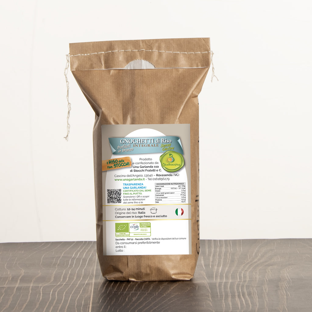 GNOCCHETTI di Riso biologico Integrale
